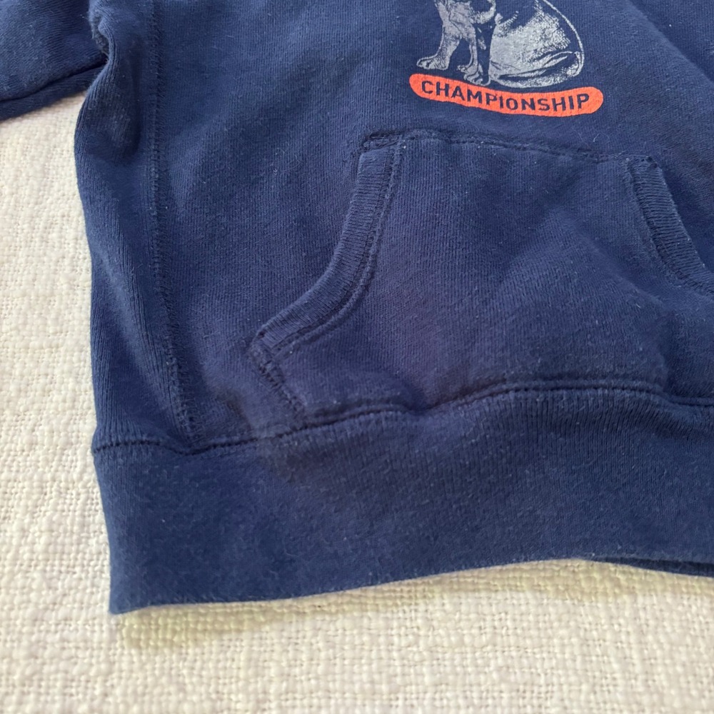 Eddie Bauer Kids Navy Blue Dog Frisbee Championship Hoodie Sweatshirt 2T - Picture 3 of 7